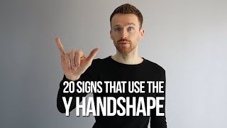 20 Signs in BSL that use the Y Handshape [upl. by Arraes]