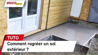 Comment ragréer un sol extérieur   Bricomarché [upl. by Kcorb]