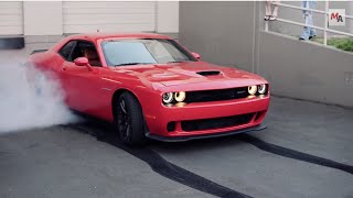 Epic 2015 Dodge Challenger SRT Hellcat Burnout [upl. by Claus]