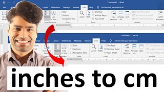 How to change inches to cm in Word [upl. by Esidnak]