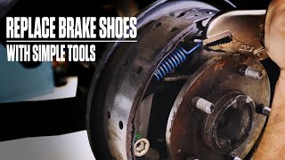 Replacing brake shoes with simple tools  Hagerty DIY [upl. by Ellis]