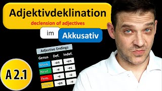 Adjektivdeklination Im Akkusativ  German Adjective Endings in Accusative [upl. by Susejedairam946]