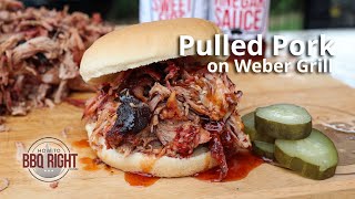 How To Smoke PERFECT Pulled Pork on a Charcoal Grill [upl. by Ardnic906]