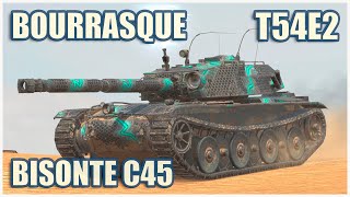 Bourrasque T54E2 amp Bisonte C45 • WoT Blitz Gameplay [upl. by Isia446]