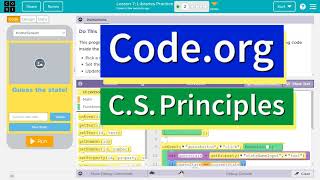 Codeorg Lesson 71 Libraries Practice  Tutorial with Answers  Unit 7 CS Principles 72 2020 [upl. by Mallon]