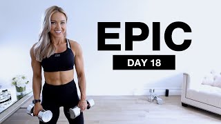 Day 18 of EPIC  40 Min Chest and Triceps Workout at Home [upl. by Mortie]