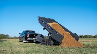 Lamar Hydraulic Low Profile Dump Trailer [upl. by Ydnys]