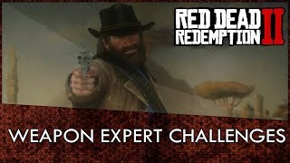 Red Dead Redemption 2 Weapons Expert Challenges Guide [upl. by Sokim191]