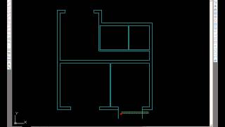 AutoCAD How to draw a basic architectural floor plan [upl. by Milzie]