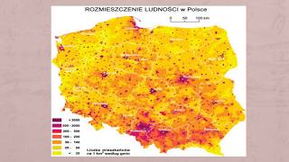 Rozmieszczenie Ludności Polski [upl. by Nylyaj]