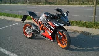 KTM RC 125 PowerParts  original exhaust sound [upl. by Ayo]