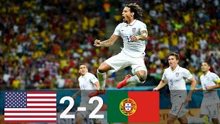 USA vs Portugal 22 All Goals amp Highlights English Commentary 2014 FIFA World Cup [upl. by Obaza51]