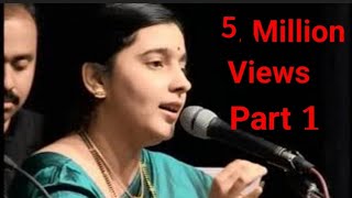 Part  1 Vibhavari Apte Joshi sings Latajis songs Pure nectar for ears mind and soul HUMLOG Pune [upl. by Attej]