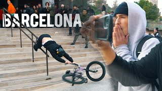 BARCELONA STREET BMX JAM TURNS INTO A RIOT [upl. by Brittany]