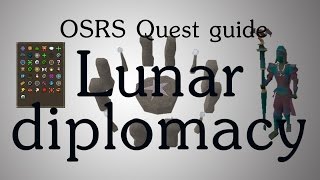 OSRS Lunar Diplomacy quest guide [upl. by Tucky]