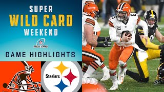 Browns vs Steelers Super Wild Card Weekend Highlights  NFL 2020 Playoffs [upl. by Matrona]