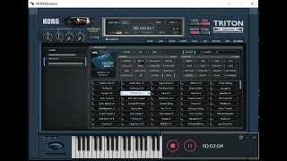 VST KORG TRITON Extreme v1 0 0 [upl. by Elburt2]