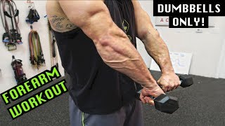 Intense 5 Minute Dumbbell Forearm Workout 2 [upl. by Chrisy]