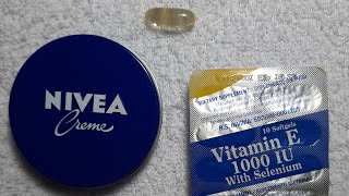 Crema Nivea y vitamina E para hidratar tu piel vitamina E para la cara [upl. by Mario]