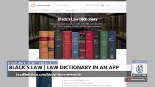 Blacks Law Dictionary In An App  from NewsWatch Review [upl. by Colleen334]