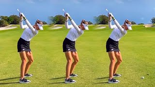 NELLY KORDA GOLF SWING  SLOW MOTION [upl. by Nediarb173]