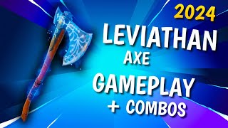 LEVIATHAN AXE GAMEPLAY  COMBOS  Fortnite [upl. by Manno]