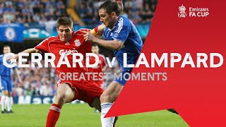 Frank Lampard v Steven Gerrard  Two Club Legends  Greatest Emirates FA Cup Moments [upl. by Carbrey]