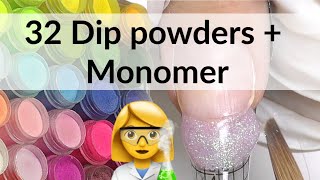 Using Dip Powders as Acrylic [upl. by Reed]