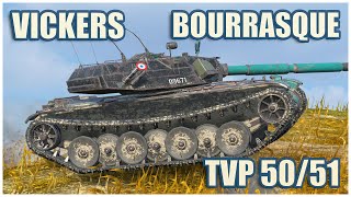 Bourrasque Vickers Light amp TVP 5051 • WoT Blitz Gameplay [upl. by Tocci]