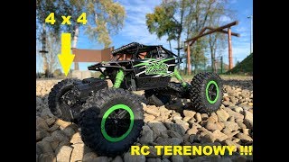 DUŻY SAMOCHÓD RC AUTO ROCK CRAWLER 4x4 DWA SILNIKI [upl. by Allie]