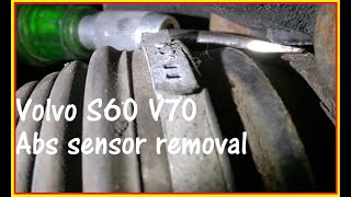 Volvo S60 V70 How to Safely Remove the ABS sensor 20012009 [upl. by Erine]