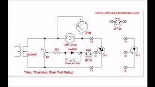 Testing Triacs Simple Circuit Part 3 [upl. by Eelyah148]