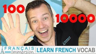 FRENCH NUMBERS 10010000 Les Nombres  Learn French Vocabulary [upl. by Anallise]