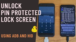 How to unlock PIN protected Android device using ADB and HID method  Brute force  Rubber Ducky [upl. by Cirle]