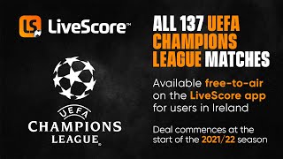 LiveScore UEFA Champions League LiveStreaming Announcement [upl. by Ailasor]