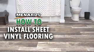 How To Install Sheet Vinyl Flooring  Menards [upl. by Idnaj]