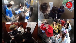 2T Asia Elevator Prank Series 3 Eng Sub [upl. by Arvie88]