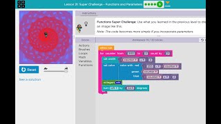 Code org  Course 4  Lesson 21 Super Challenge Functions and Parameters [upl. by Eirac468]