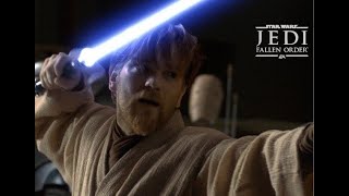 How to create ObiWan Kenobi’s lightsaber  STAR WARS Jedi Fallen Order [upl. by Acirehs]