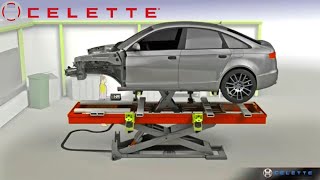 Celette car bench frame machine Griffon car measuring system universal jig car repair equipment [upl. by Leonidas]