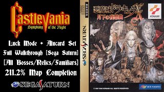 Castlevania Symphony of the Night  Sega Saturn  2112 Map  Luck Mode  Full Walkthrough [upl. by Rehctaht]