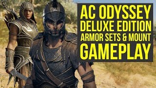 Assassins Creed Odyssey Deluxe Edition SHOWCASE Armor Sets Mount amp More AC Odyssey Deluxe Edition [upl. by Arym]