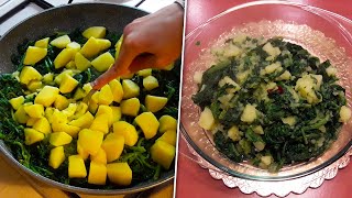 CIME DI RAPA CON PATATE  Ricetta Facile Fatto in casa [upl. by Bruis]