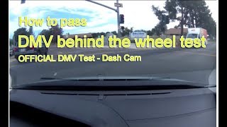 Actual DMV Behind the Wheel Test – NO STRESS  Pass the first time [upl. by Nosmoht]