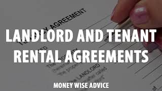 Landlord And Tenant Rental Agreements [upl. by Delanty]