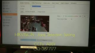 HIKVISION  Face Detection Setting [upl. by Eelyak13]