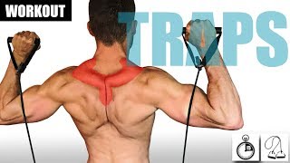 15 MINUTE RESISTANCE BAND TRAP WORKOUT [upl. by Attesor]