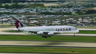 Qatar Airways Airbus A380 Inaugural Flight to Atlanta [upl. by Amadeus]