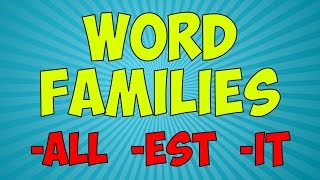 Workout With The Word Families 5  Word Family Song  Jack Hartmann [upl. by Puttergill]