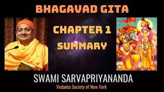 1 Bhagavad Gita  Chapter 1 Summary  Swami Sarvapriyananda [upl. by Nylassej880]